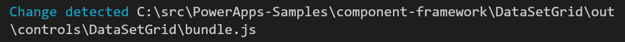 Screenshot des neu geladenen Test-Harness, nachdem Änderungen an Codekomponenten erkannt wurden.