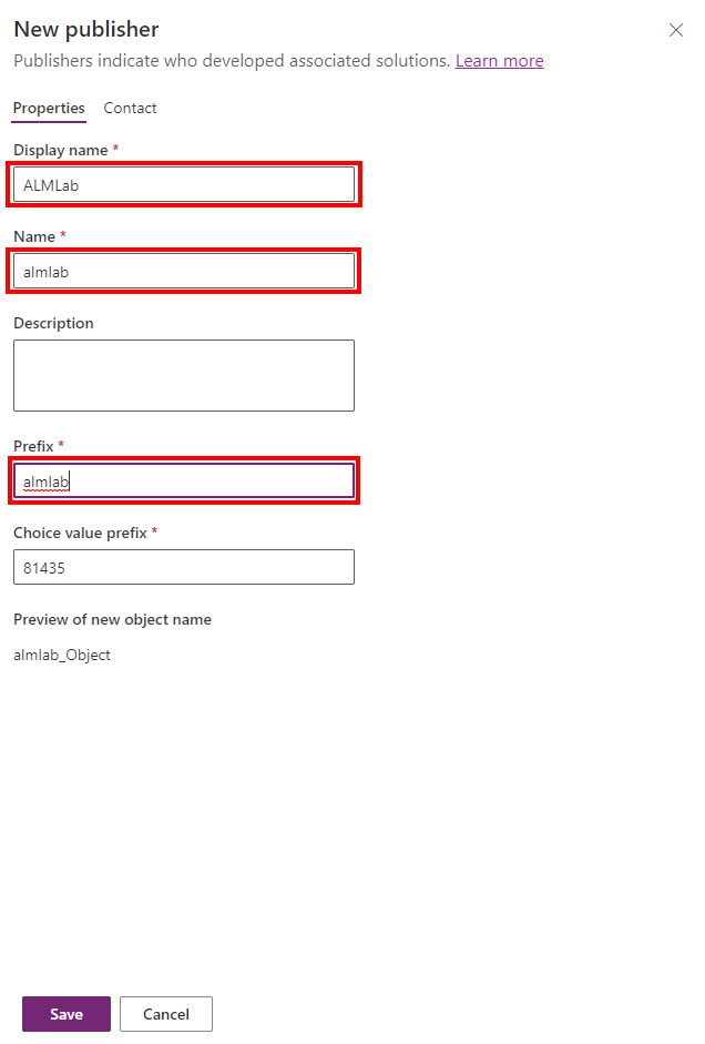 Create publisher Create publisher.
