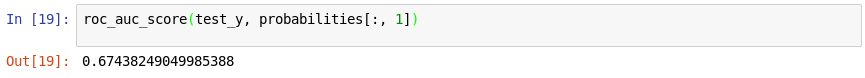 Generating an AUC score.